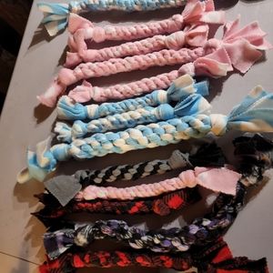 Fleece doggie tug toys!